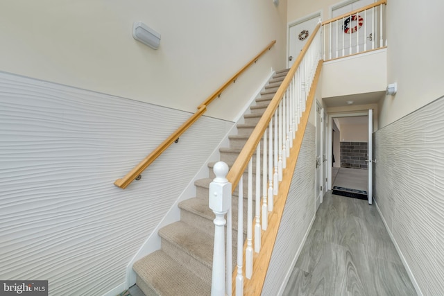 209 N New York Ave Unit 2, North Wildwood, NJ 08260 - stairway with wood finished floors