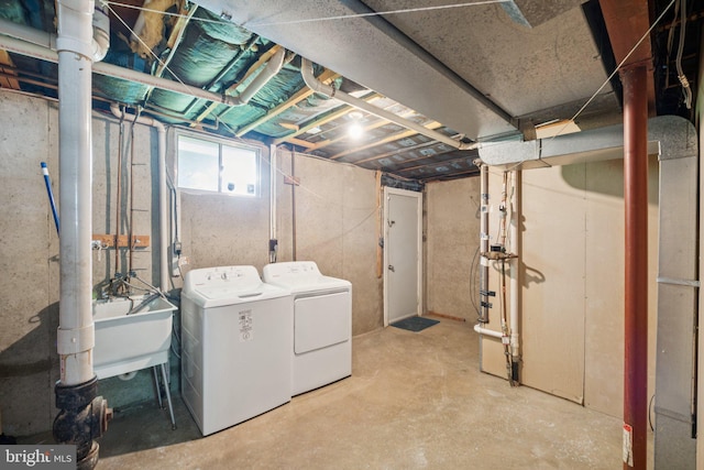 6 Flower Hill Ct, Gaithersburg, MD 20879 - below grade area featuring washer and dryer