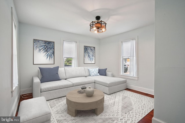 322 W End Ave, Cambridge, MD 21613 - living area with baseboards and wood finished floors