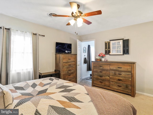 15606 Winslow St SW, Cresaptown, MD 21502 - bedroom featuring light carpet and a ceiling fan