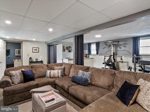 15606 Winslow St SW, Cresaptown, MD 21502 - living room featuring recessed lighting