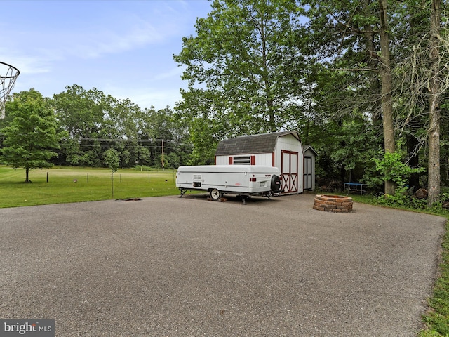 15606 Winslow St SW, Cresaptown, MD 21502 - exterior space featuring a shed and view of scattered trees