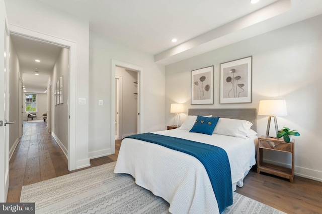417 4th St SE Unit 2, Washington, DC 20003 - bedroom with wood finished floors and recessed lighting