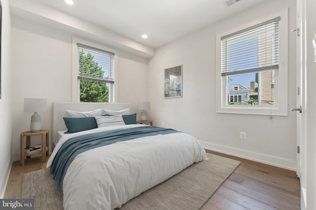 417 4th St SE Unit 2, Washington, DC 20003 - bedroom featuring wood finished floors and recessed lighting