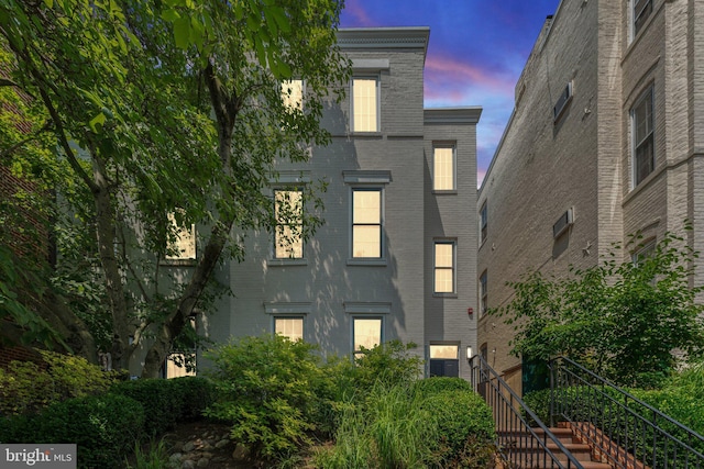 417 4th St SE Unit 2, Washington, DC 20003 - view of front of property with brick siding and stairway