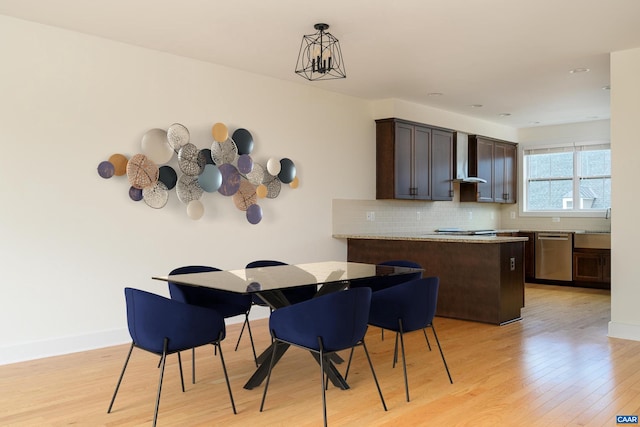 407 Fennel Rd, Crozet, VA 22932 - dining area featuring light wood-style flooring and baseboards