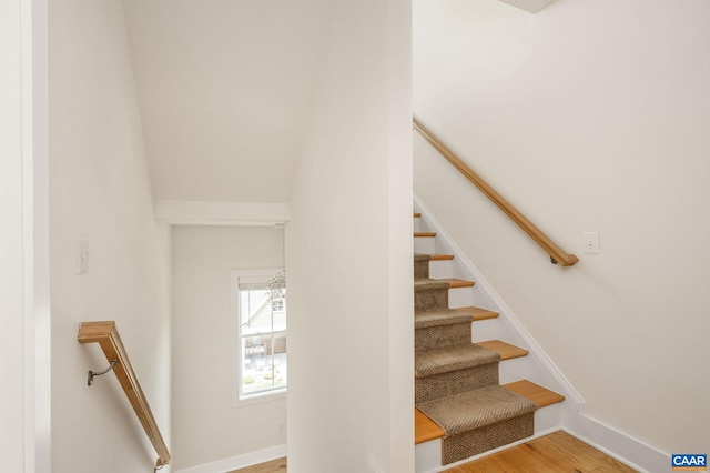 407 Fennel Rd, Crozet, VA 22932 - staircase with baseboards and wood finished floors