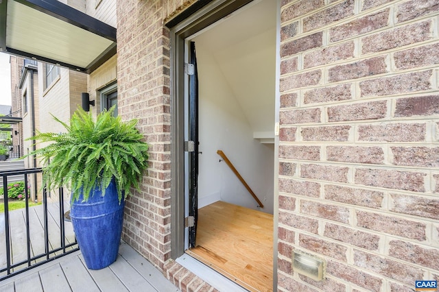 407 Fennel Rd, Crozet, VA 22932 - property entrance featuring brick siding