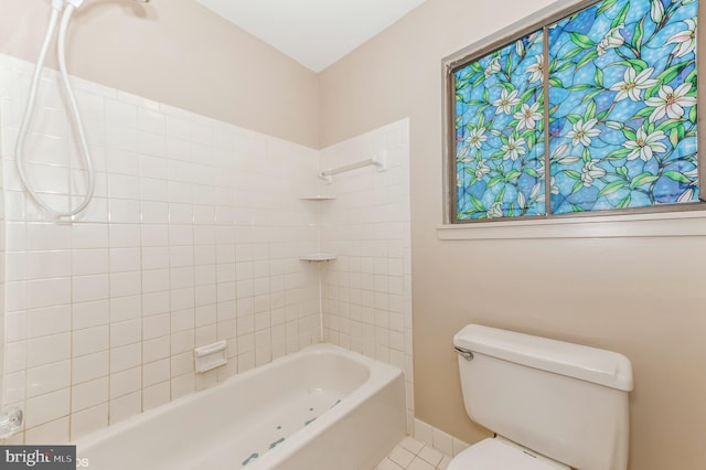 7617 Seven Mile Ln, Baltimore, MD 21208 - bathroom with bathing tub / shower combination and tile patterned floors
