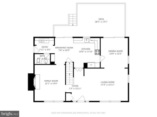 7617 Seven Mile Ln, Baltimore, MD 21208 - view of floor plan / room layout