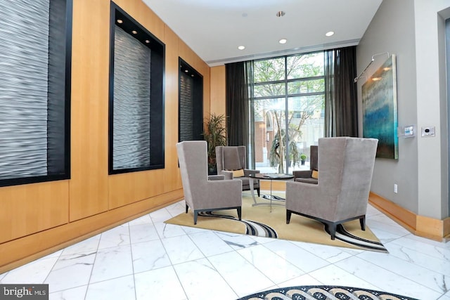 155 Potomac Psge Unit 527, Oxon Hill, MD 20745 - community lobby with a wall of windows and recessed lighting