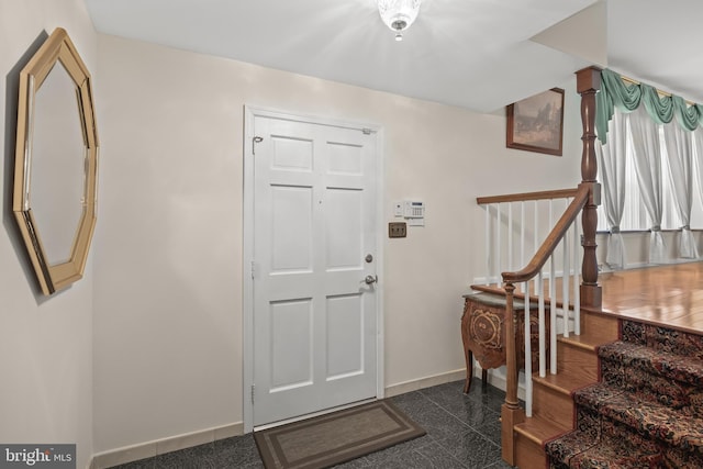 177 Antietam Rd, Delran, NJ 08075 - foyer with granite floors and stairway