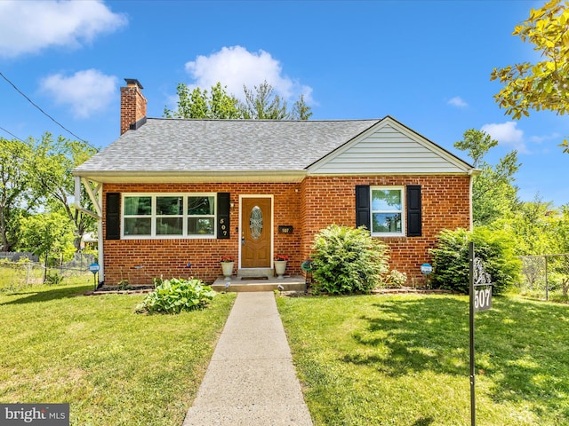 507 Kerwin Ct, Silver Spring, MD 20901 - bungalow featuring brick siding, a chimney, and roof with shingles