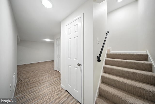 4362 Varnum Pl NE, Washington, DC 20017 - stairway featuring wood finished floors and recessed lighting