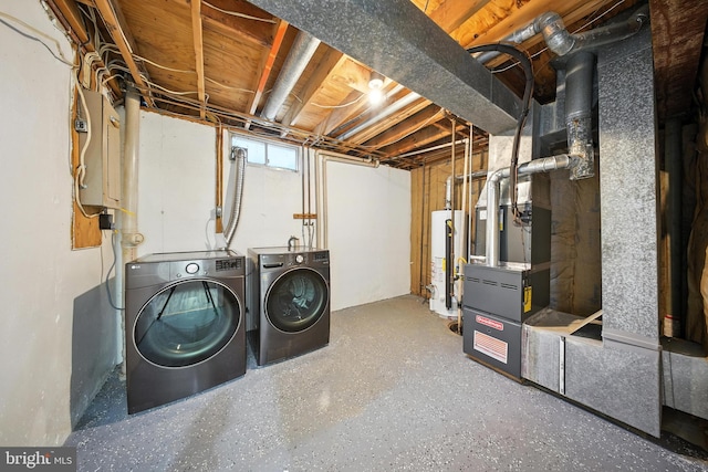 4362 Varnum Pl NE, Washington, DC 20017 - below grade area with washing machine and dryer and water heater