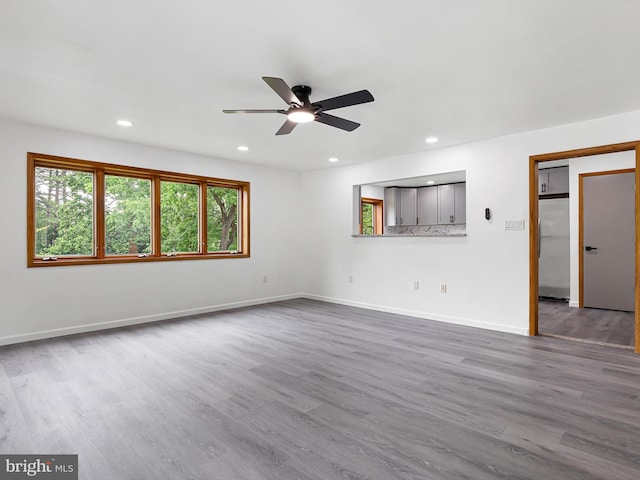 261 W Chestnut Hill Rd, Newark, DE 19713 - spare room with a ceiling fan, dark wood finished floors, and recessed lighting