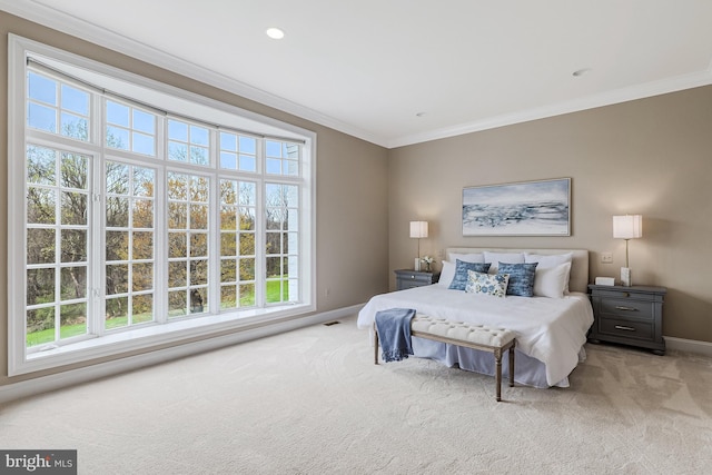14000 Crossland Ln, Gaithersburg, MD 20878 - carpeted bedroom with baseboards and crown molding