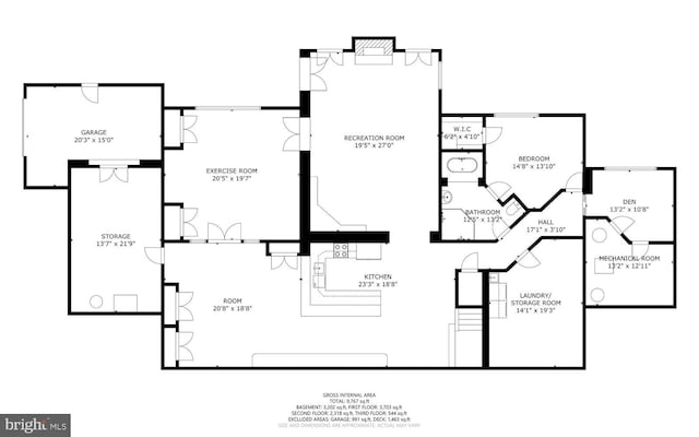 14000 Crossland Ln, Gaithersburg, MD 20878 - view of room layout