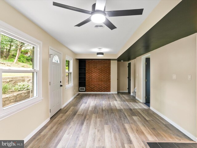 320 Valley View Ave, Keyser, WV 26726 - entrance foyer featuring light wood-style flooring and a ceiling fan