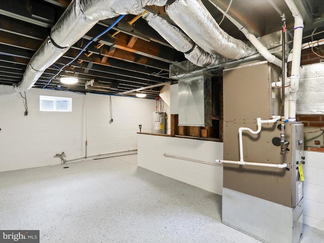 320 Valley View Ave, Keyser, WV 26726 - below grade area featuring electric water heater