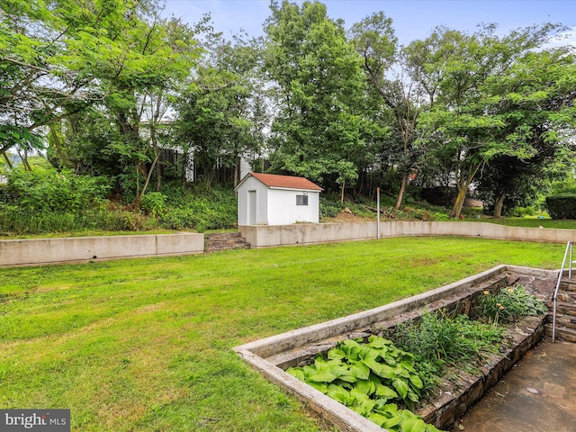 320 Valley View Ave, Keyser, WV 26726 - view of green lawn featuring a shed and a garden