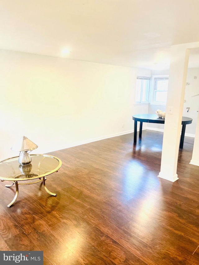 6011 State St, Cheverly, MD 20785 - game room with wood finished floors and baseboards