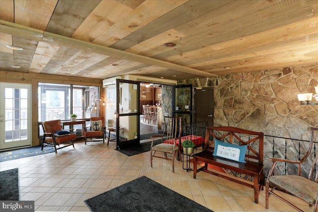 20160 Garrett Hwy Unit H708, Oakland, MD 21550 - common area with wood ceiling