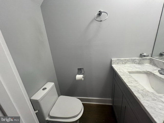 1253 Mount Olivet Rd NE Unit 3, Washington, DC 20002 - bathroom with vanity and wood finished floors