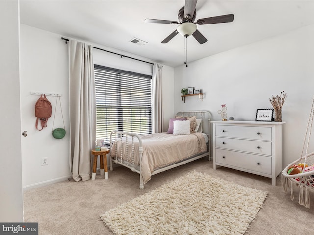 15164 Santander Dr, Gainesville, VA 20155 - bedroom featuring carpet floors and a ceiling fan