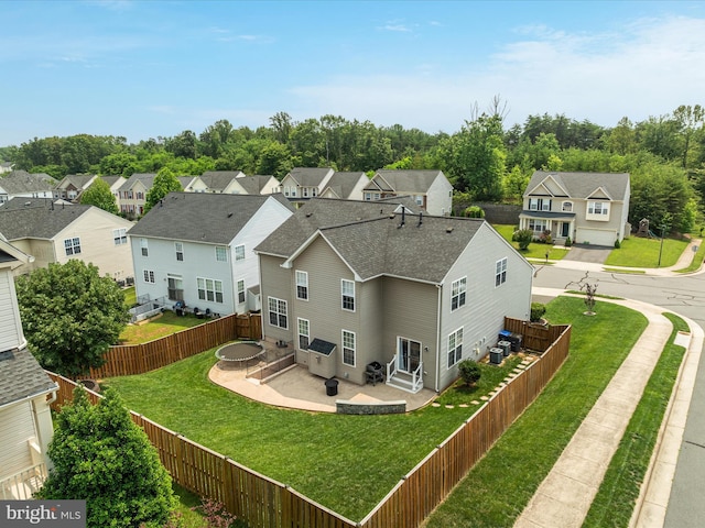 15164 Santander Dr, Gainesville, VA 20155 - rear view of property featuring a patio area, a fenced backyard, and a residential view