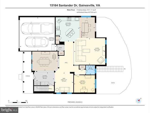 15164 Santander Dr, Gainesville, VA 20155 - view of floor plan / room layout