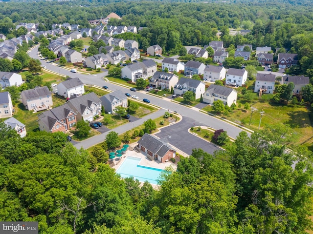 15164 Santander Dr, Gainesville, VA 20155 - aerial view of residential area with a pool