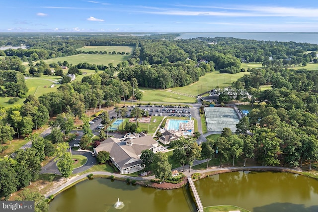 4 Bunkers Ct, Grasonville, MD 21638 - view of property location featuring a nearby body of water and a tree filled landscape