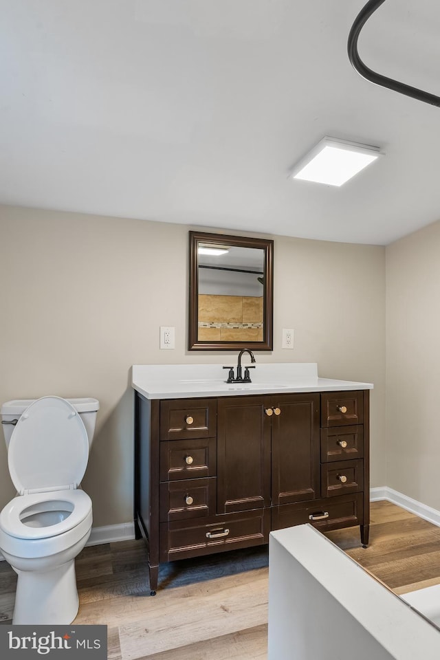 1557 Fairview Ave, Langhorne, PA 19047 - bathroom with wood finished floors and vanity