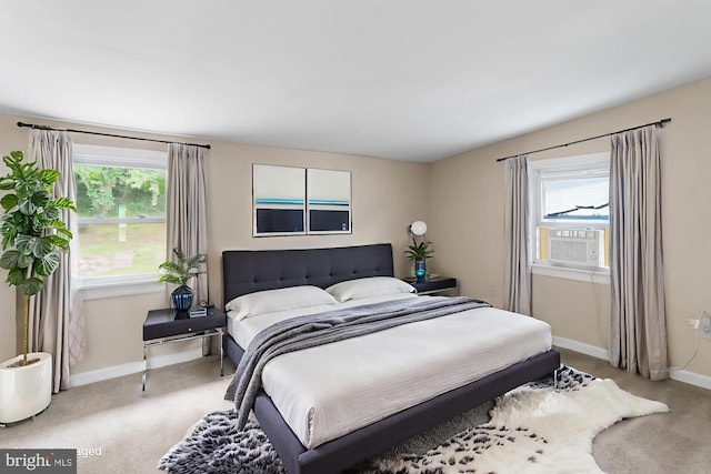 1557 Fairview Ave, Langhorne, PA 19047 - carpeted bedroom with multiple windows and cooling unit