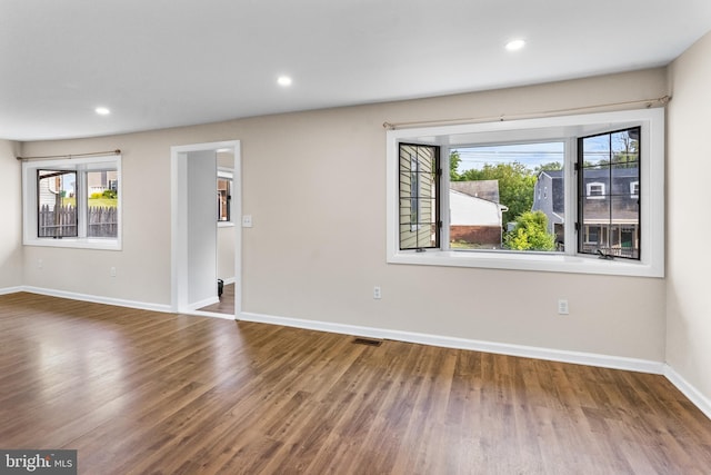 1557 Fairview Ave, Langhorne, PA 19047 - spare room featuring healthy amount of natural light, wood finished floors, and recessed lighting