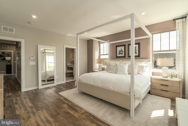 2112 Abboccato Ter SE, Leesburg, VA 20175 - bedroom featuring dark wood-style floors and recessed lighting