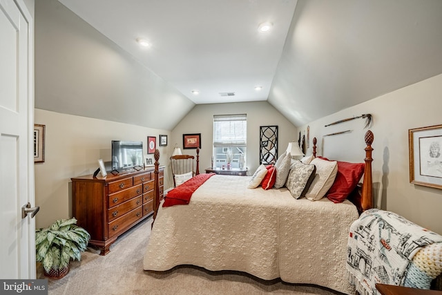 621 Thomas Penn Dr, West Grove, PA 19390 - carpeted bedroom featuring lofted ceiling and recessed lighting