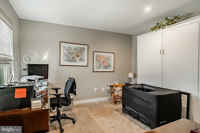 621 Thomas Penn Dr, West Grove, PA 19390 - office area with light carpet and baseboards