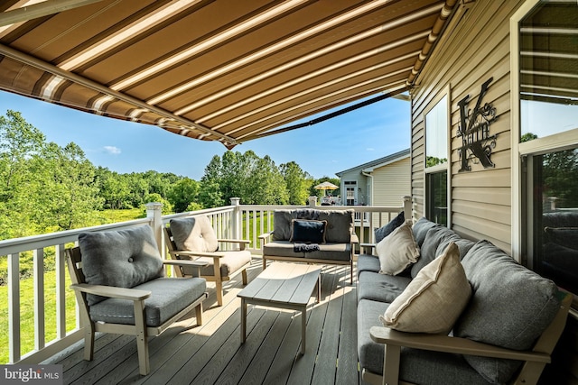 621 Thomas Penn Dr, West Grove, PA 19390 - wooden terrace with an outdoor hangout area