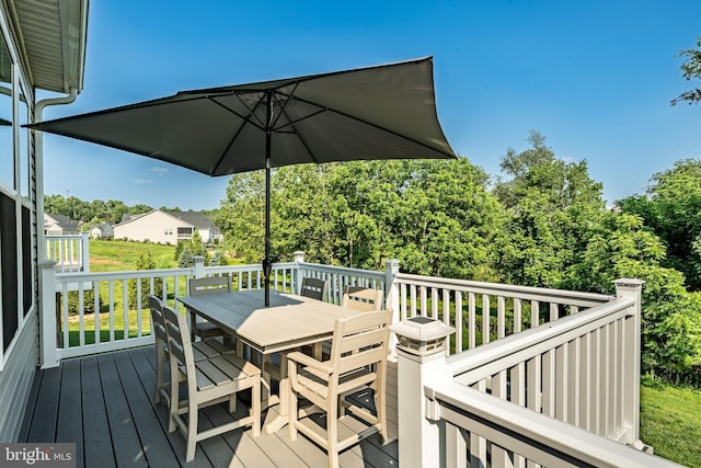 621 Thomas Penn Dr, West Grove, PA 19390 - wooden terrace featuring outdoor dining area