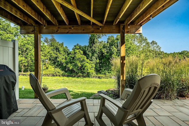 621 Thomas Penn Dr, West Grove, PA 19390 - view of patio / terrace with a forest view