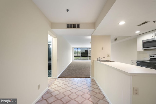 1967 Superfine Ln # 87, Wilmington, DE 19802 - hall featuring light carpet and recessed lighting