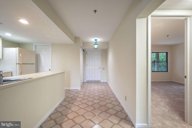1967 Superfine Ln # 87, Wilmington, DE 19802 - hall with baseboards and recessed lighting