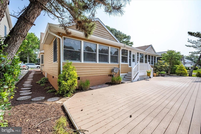 352 Ocean, Ocean Pines, MD 21811 - deck with a sunroom