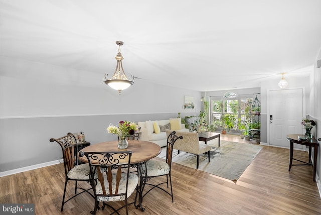 17391 Arrowood Pl, Round Hill, VA 20141 - dining area with wood finished floors and baseboards