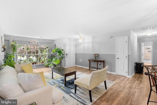 17391 Arrowood Pl, Round Hill, VA 20141 - living area featuring light wood-style flooring and baseboards