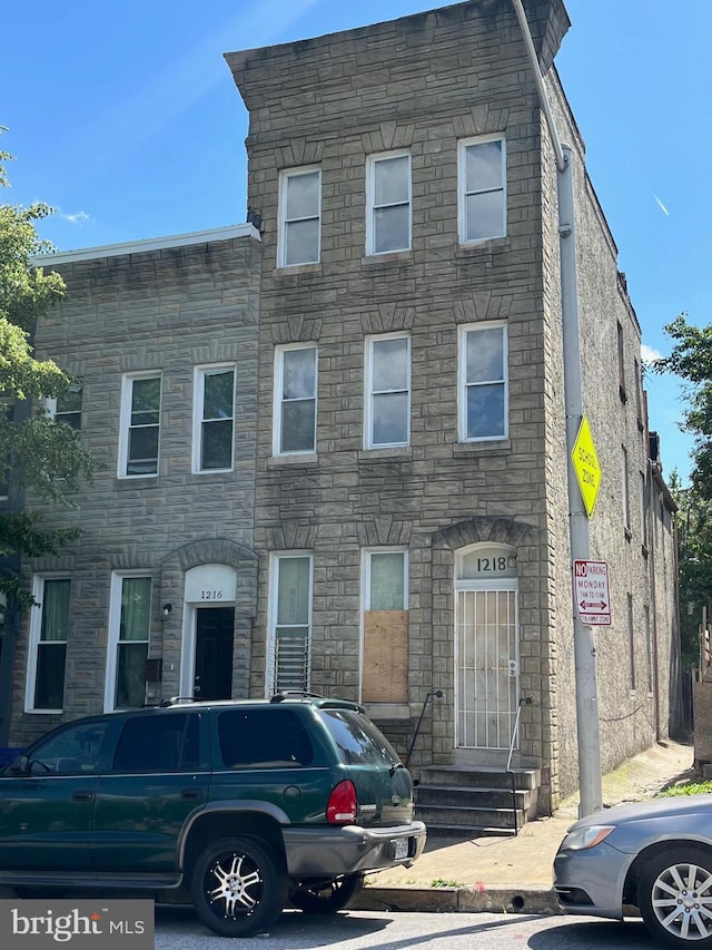 1218 Myrtle Ave, Baltimore, MD 21217 - view of property with stone siding