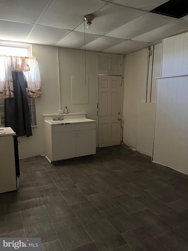 1218 Myrtle Ave, Baltimore, MD 21217 - full bath with vanity and a paneled ceiling