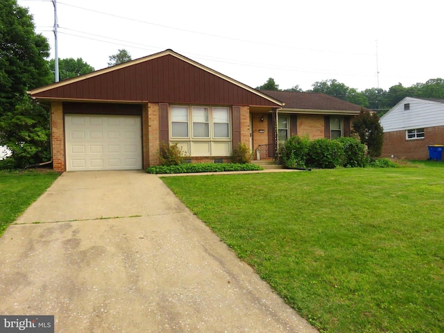 716 Hillcrest Rd, York, PA 17403 - ranch-style house featuring brick siding, a front lawn, and driveway